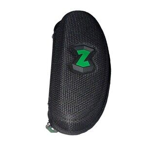 Native Hard Zipper Case for Glasses/Sunglasses Black/Green Fabric Unisex